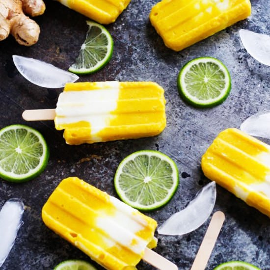 Mango Lassi Popsicles