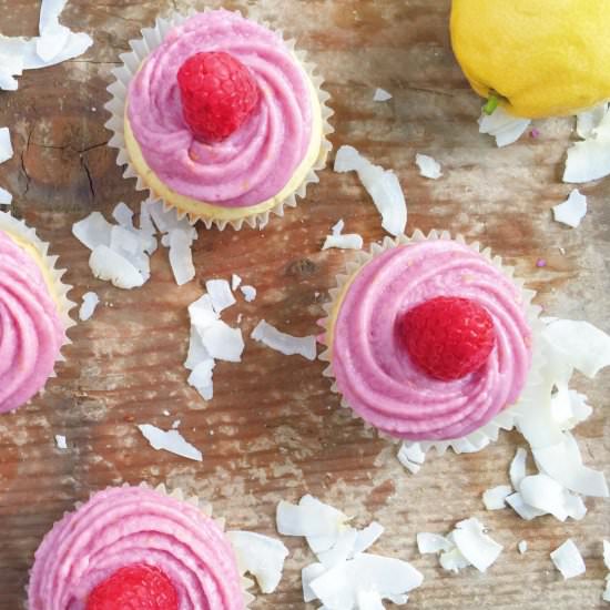 Vegan Lemon Coconut Cupcakes