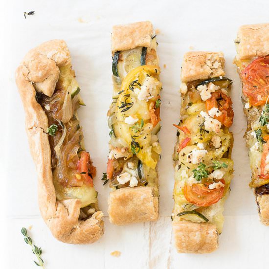 Veggie Galette + Caramelized Onions Galettes
