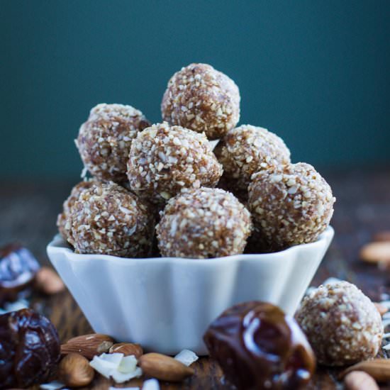 Coconut Almond Date Rolls