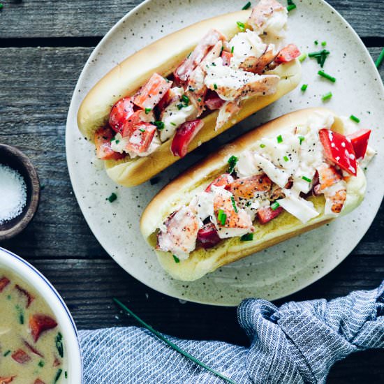 Butter & Coconut Milk Lobster Rolls