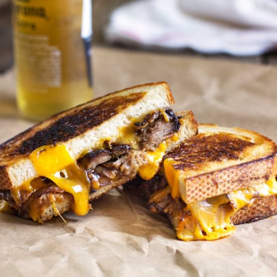 Pulled Pork Grilled Cheese