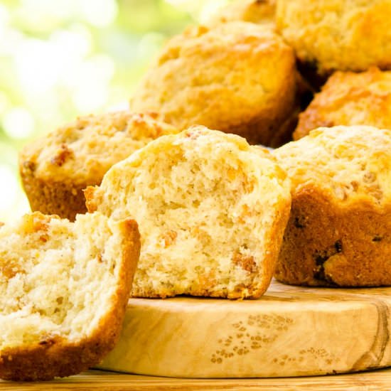 Peach Yogurt Muffins