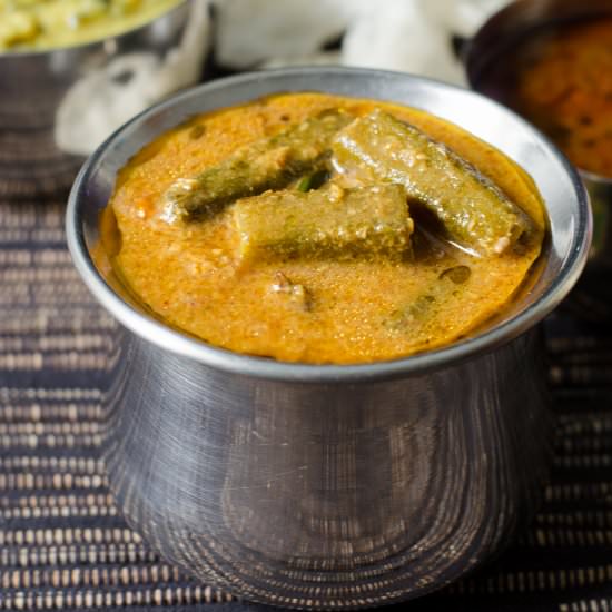 Okra In Tangy Coconut Sauce