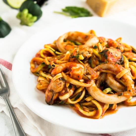 Seafood Zucchini Marinara