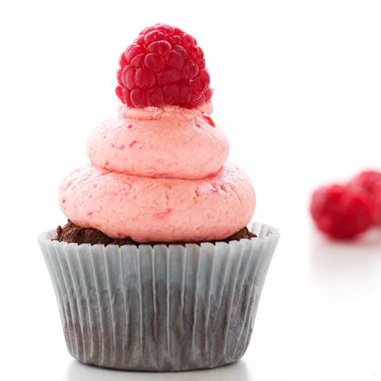 Chocolate Raspberry Cupcakes