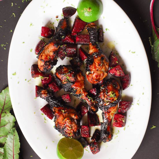 Grilled Thai Chicken & Beets