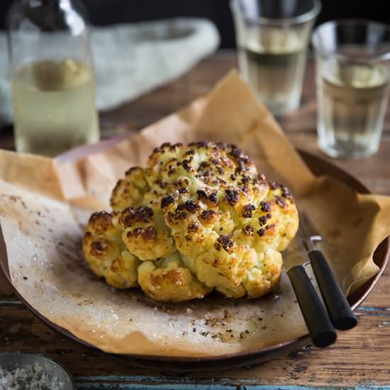 The best whole roasted cauliflower