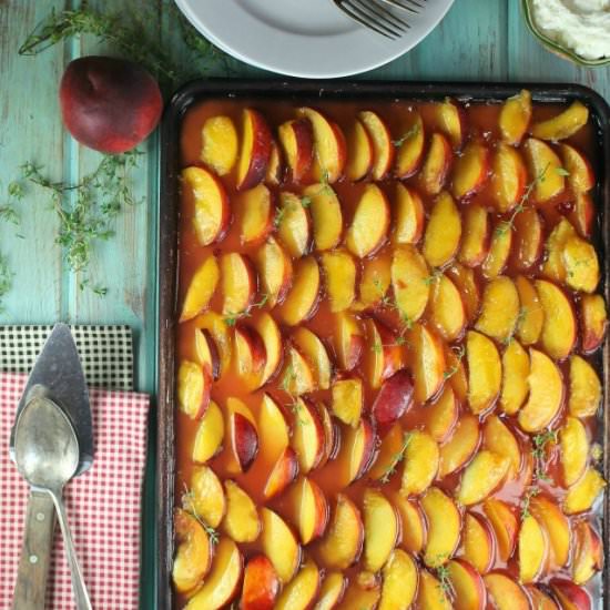 Peach Slab Pie