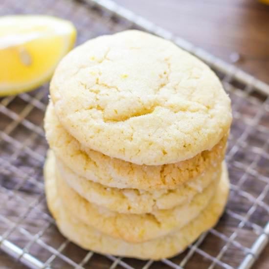 Soft Lemon Sugar Cookies