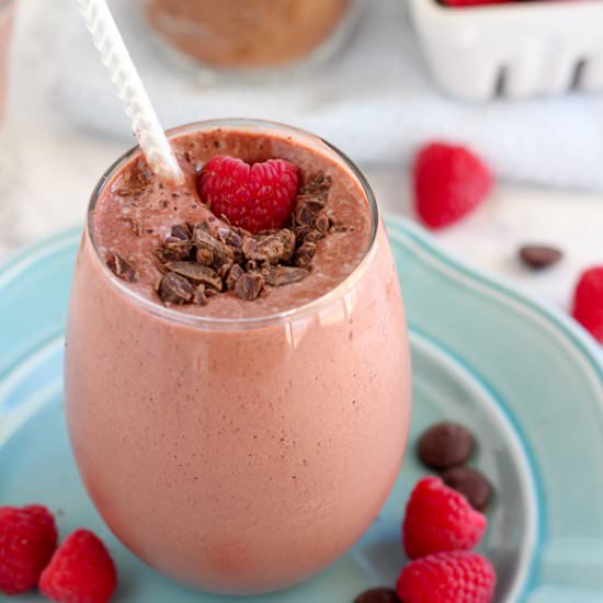 Chocolate Raspberry Smoothie