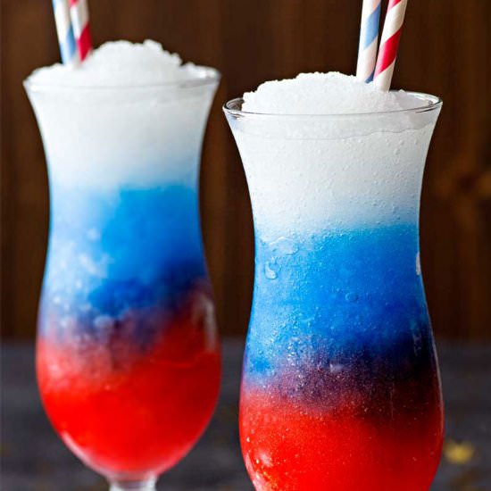 Red, White, and Blue Vodka Lemonade