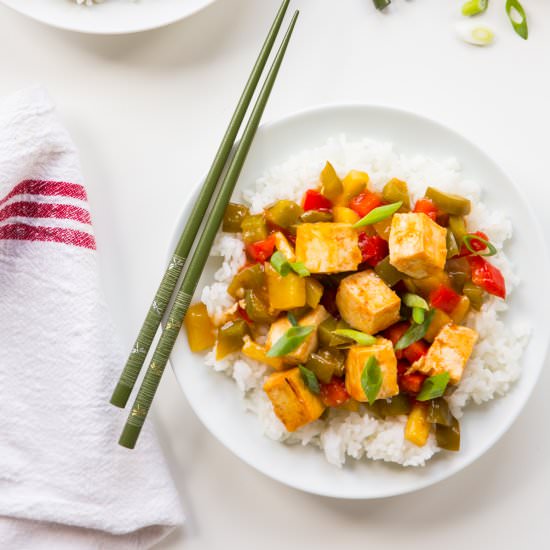 Baked Sweet & Sour Tofu