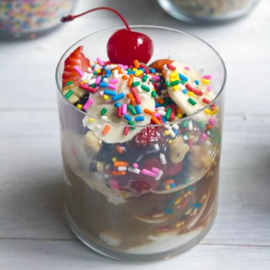 Banana Split Affogato