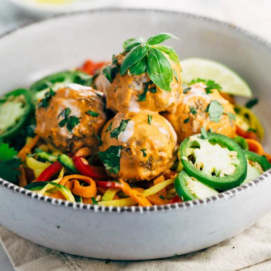 Coconut Curry Meatballs