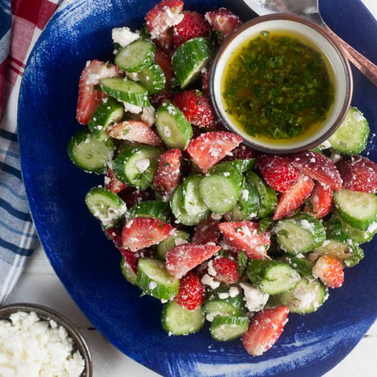 Strawberry Cucumber Salad