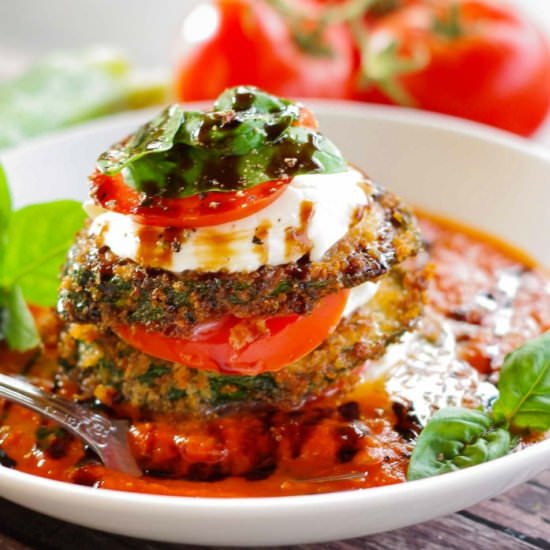 Fresh Zucchini Parmesan Stacks