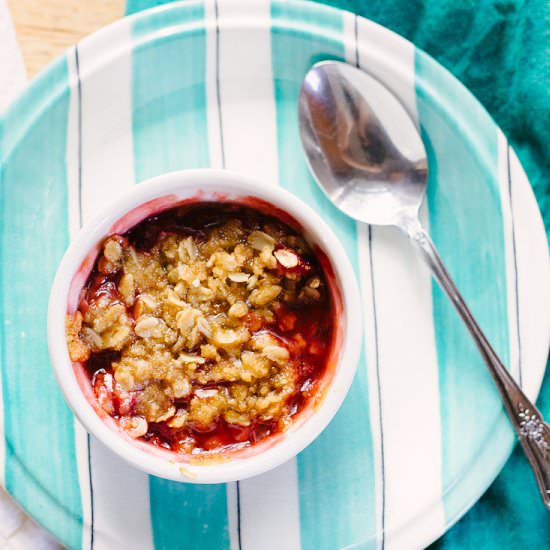 Strawberry Crumble for Two