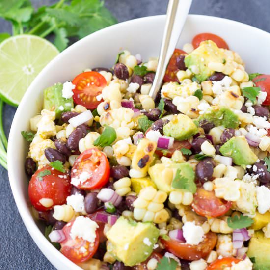 Summer Grilled Corn Salad