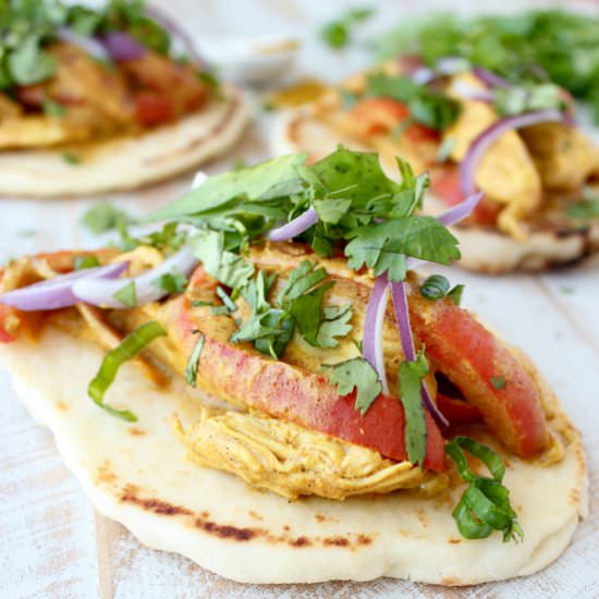 Indian Curry Chicken Tacos