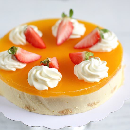 No Bake Passion Fruit Cheesecake