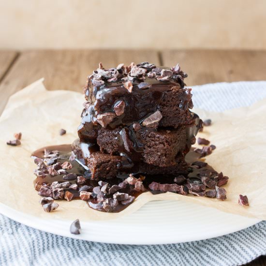 Date Sweetened Caramel Brownies