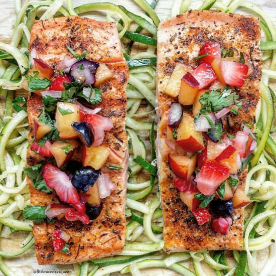 Salmon w/ Fruit Salsa