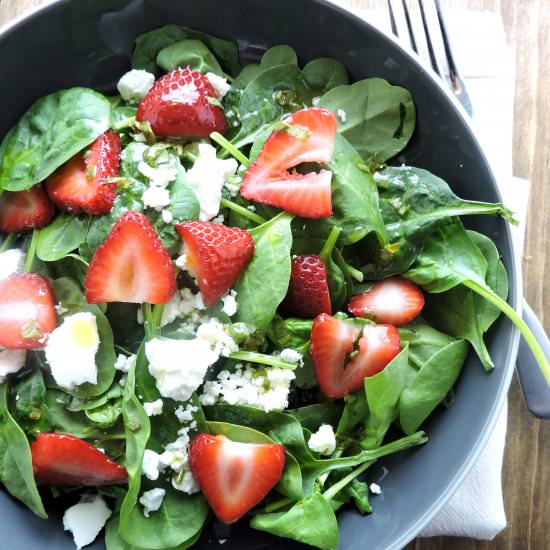 Spinach Salad w/ Strawberries