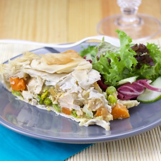 Chicken Pot Pie with Phyllo