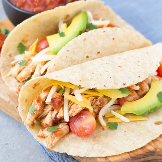 Easiest Slow Cooker Taco Chicken