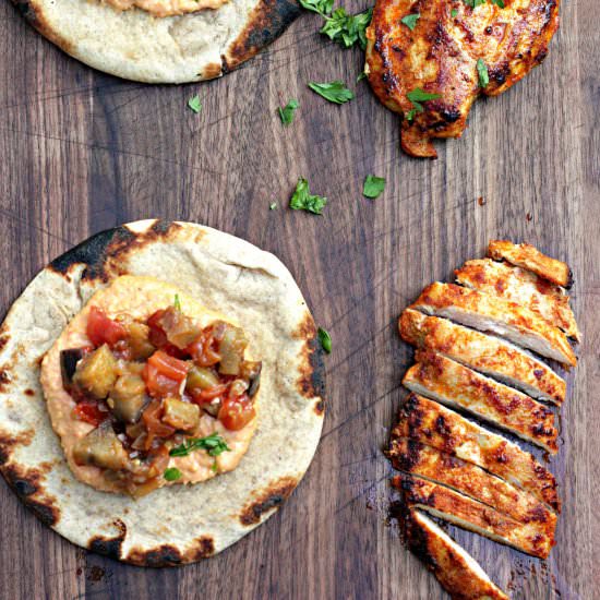 Spiced Moroccan Chicken Wraps