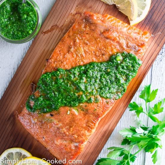 Grilled Cedar Plank Salmon