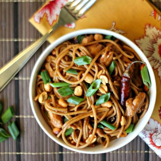 Kung Pao Chicken Spaghetti