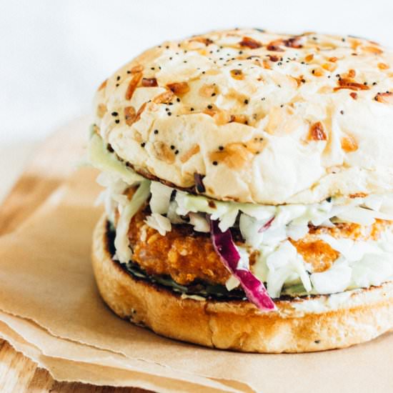 Firecracker Shrimp Burgers
