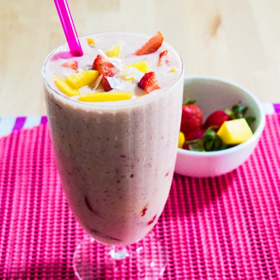 Tropical Mango Coconut Smoothie