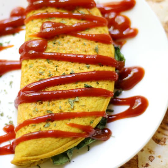 Vegan Chickpea Flour Omelette