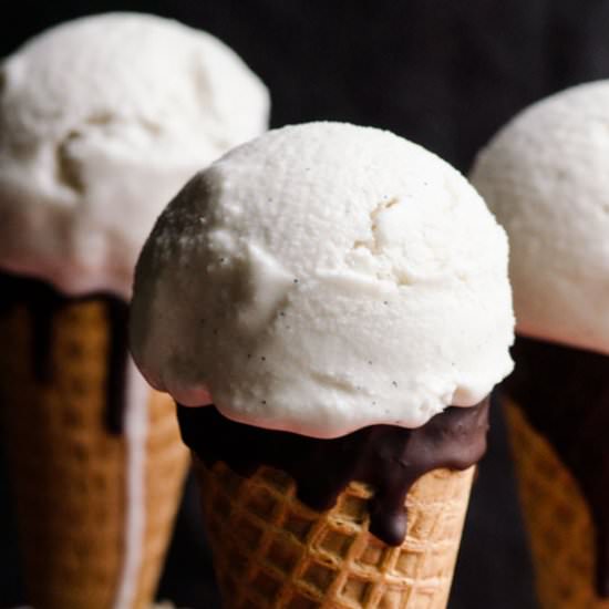 3 Ingredient Vanilla Ice Cream