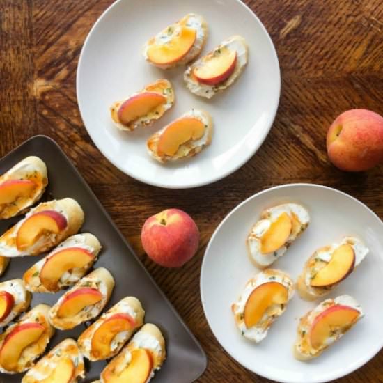 Peach Bruschetta