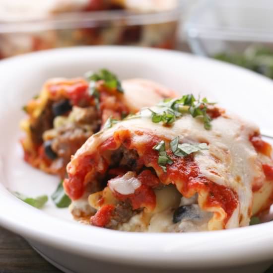 Rolled Pizza Lasagna