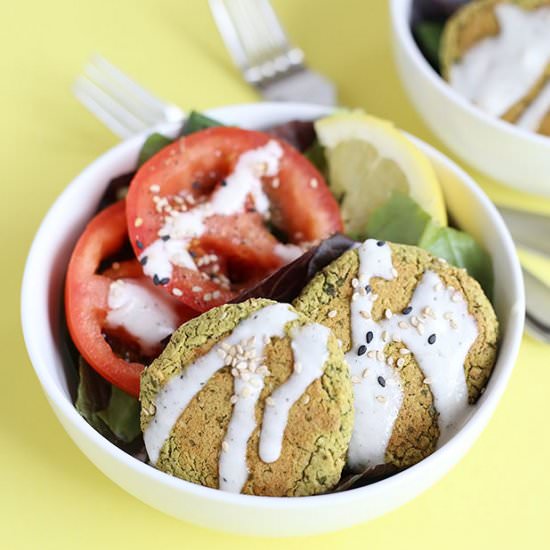 EASY BAKED VEGAN FALAFEL