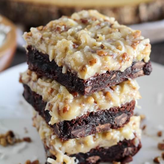 German Chocolate Brownies