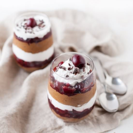 Vegan GF Black Forest Triffle