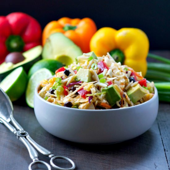 Southwestern Chicken Ramen Salad