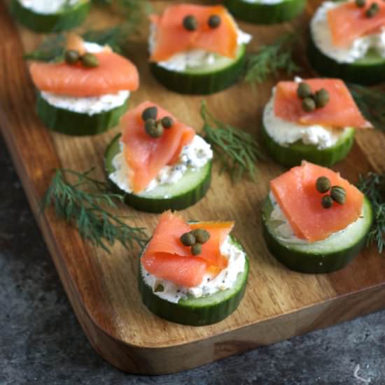 Everything Bagel Cucumber Bites