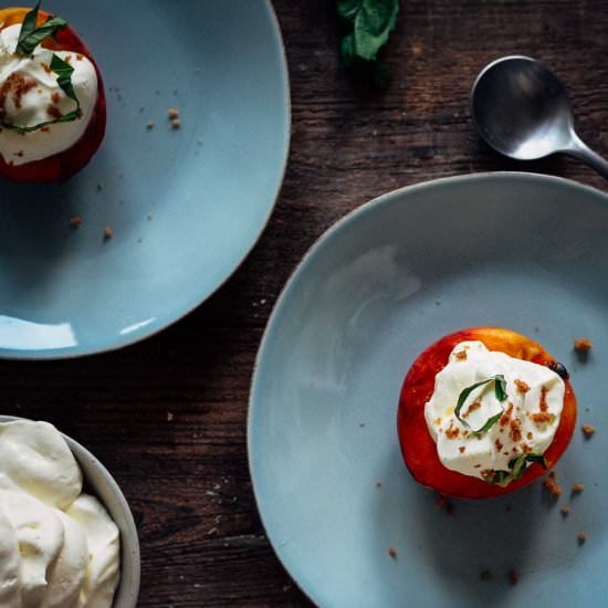 Broiled Peaches n Cream