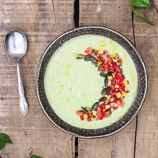 Cucumber Avocado Gazpacho