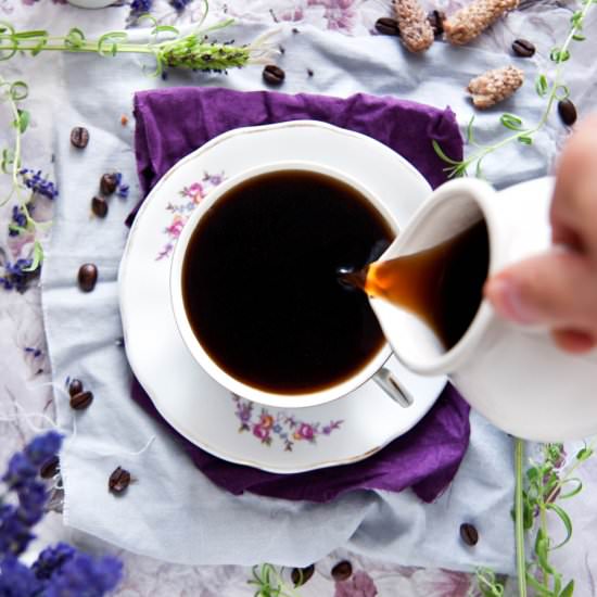 Iced-Coffee with Lavender