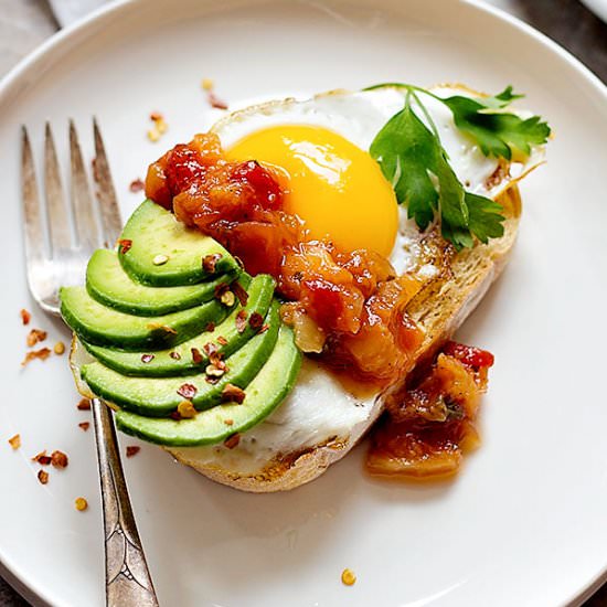 Sweet & Spicy Breakfast Toast
