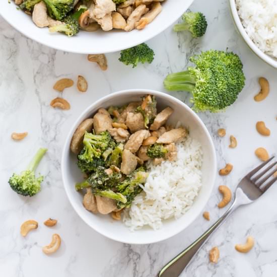 Broccoli Cashew Chicken Stir Fry