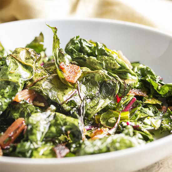 Bacony Swiss Chard Chips